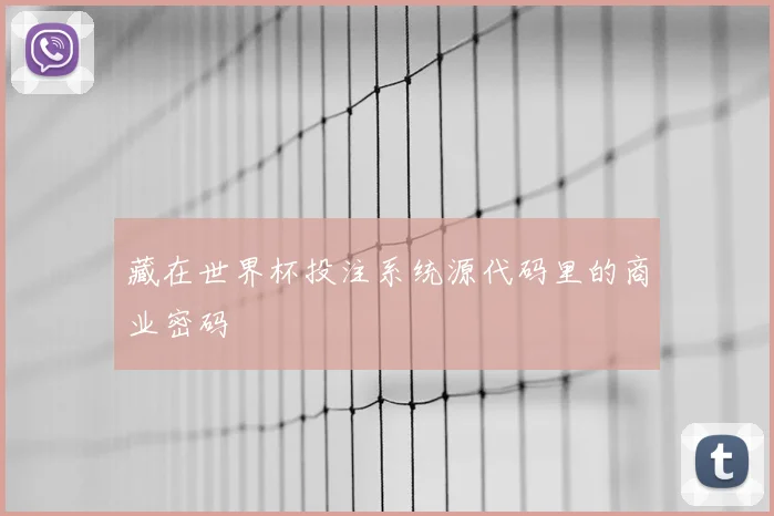 藏在世界杯投注系统源代码里的商业密码