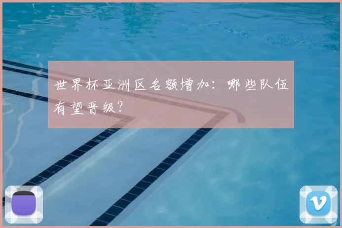 世界杯亚洲区名额增加:哪些队伍有望晋级?
